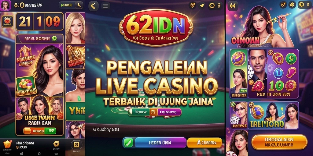 Tampilan gameplay Live Casino yang mendebarkan dan interaktif.