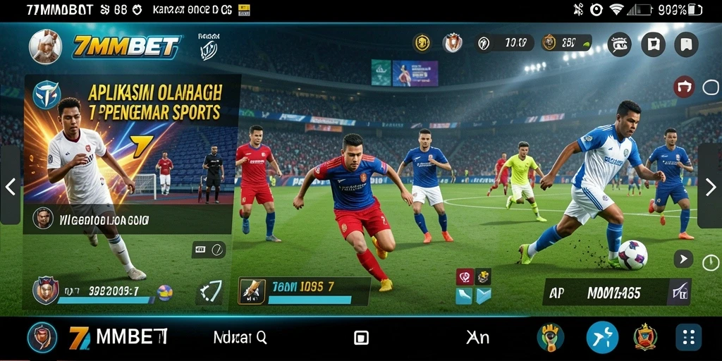 Tampilan utama gameplay 7MMBET dengan informasi olahraga lengkap.