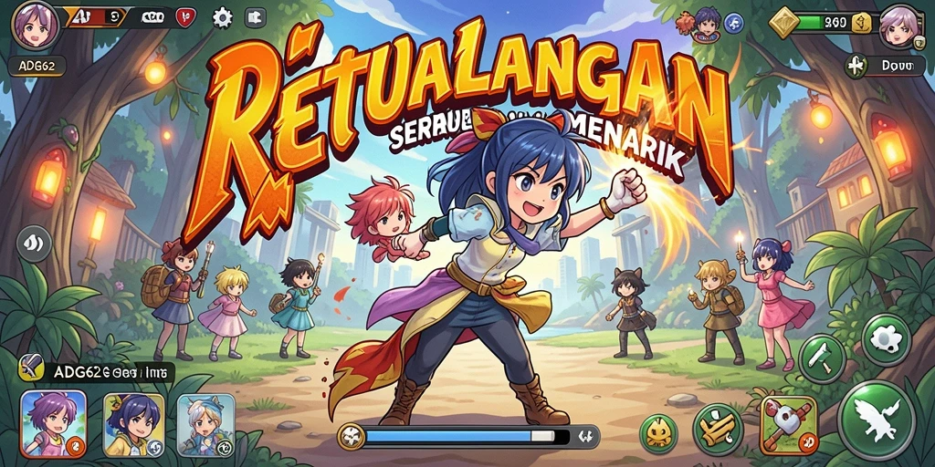 Screenshot <strong>ADG62</strong> menampilkan aksi seru dan karakter anime favorit.