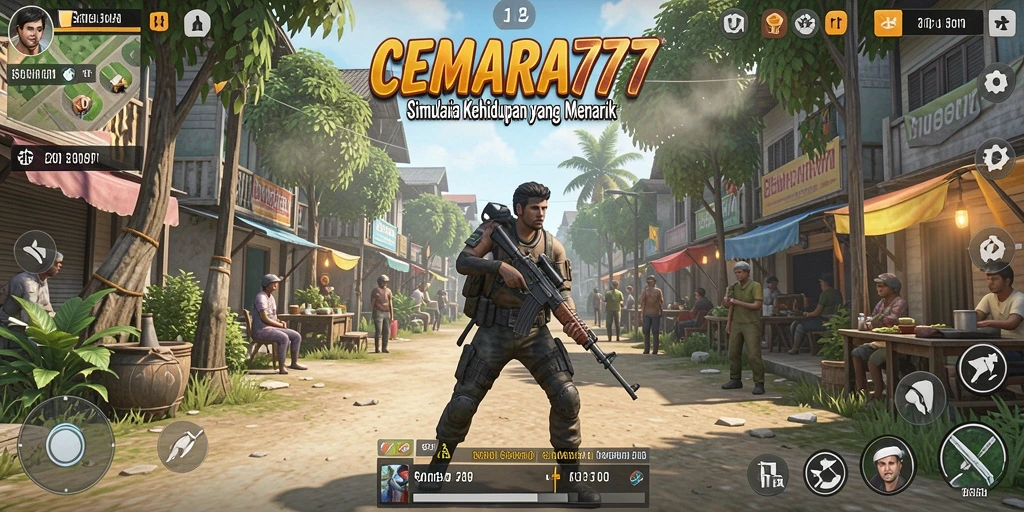Tampilan utama gameplay CEMARA777 yang realistis dan interaktif.