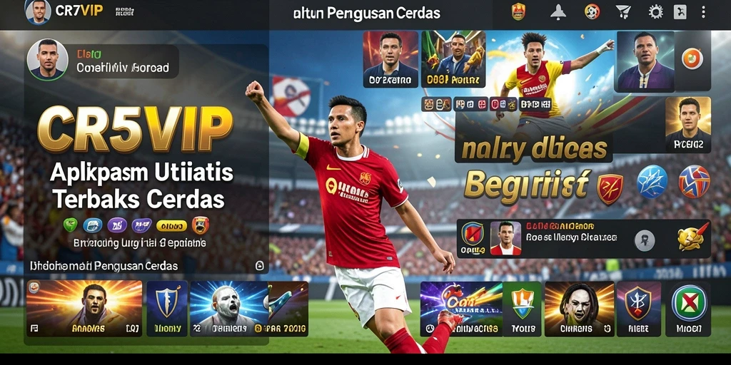 Tampilan antarmuka aplikasi CR7VIP yang sederhana dan fungsional.