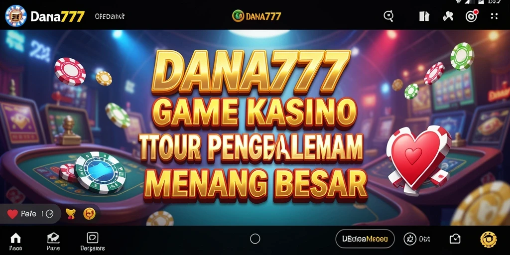 Screenshot permainan <strong>DANA777</strong> menampilkan strategi dan keseruan bermain Kasino.
