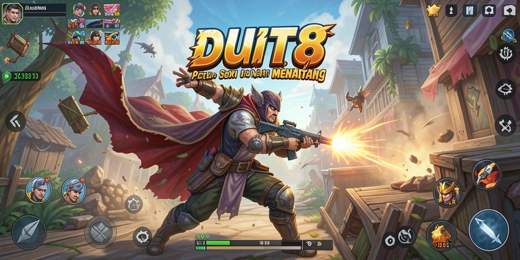 Tampilan gameplay DUIT8 yang seru dan penuh aksi.