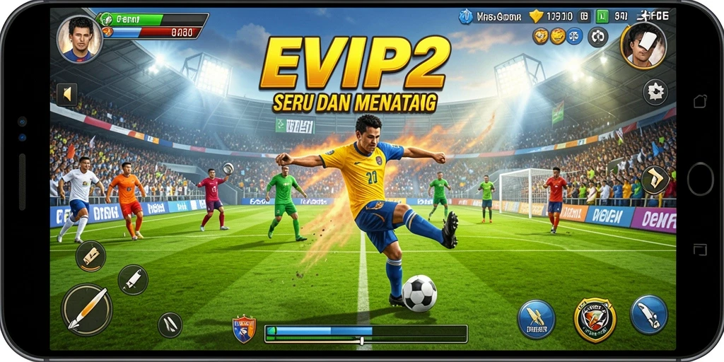 Tampilan gameplay seru di EVIP2 dengan aksi olahraga terbaik.
