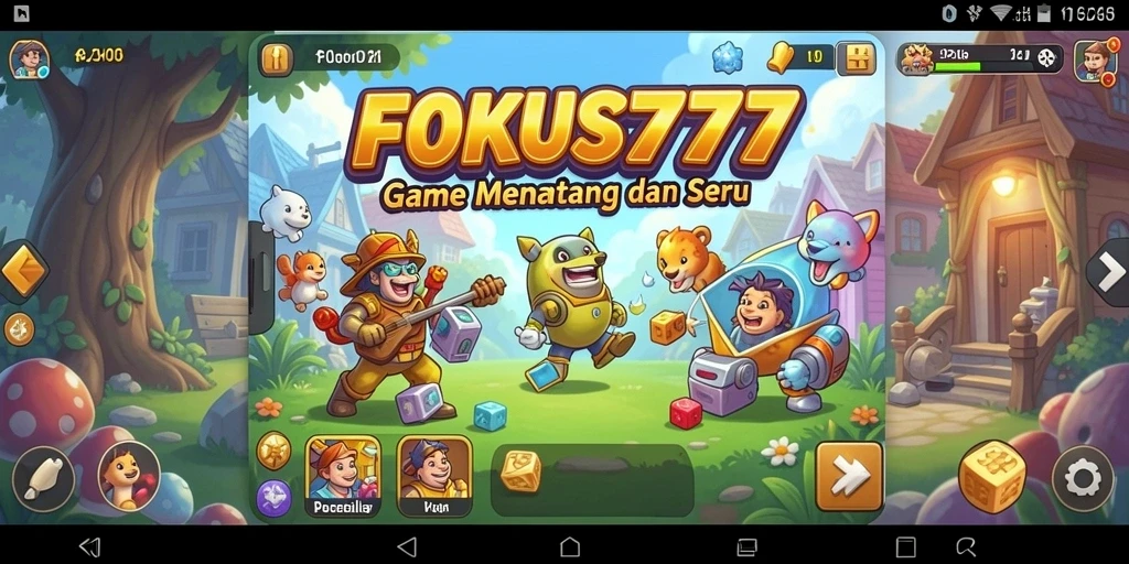 Gameplay FOKUS777 menampilkan berbagai teka-teki menantang dan seru.