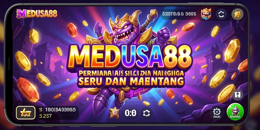 Tampilan menakjubkan dari gameplay Slot MEDUSA88.