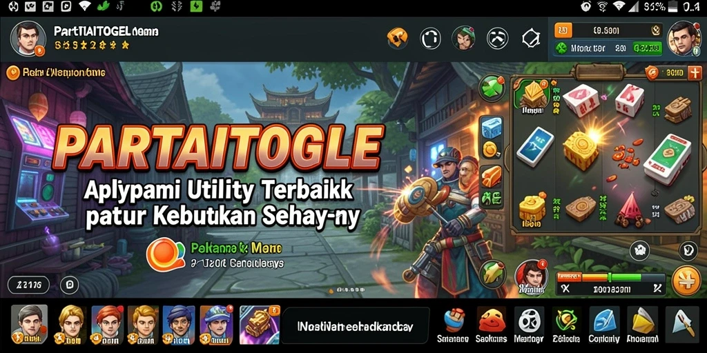 Tangkapan layar aplikasi PARTAITOGEL menampilkan berbagai alat Utility yang bermanfaat.