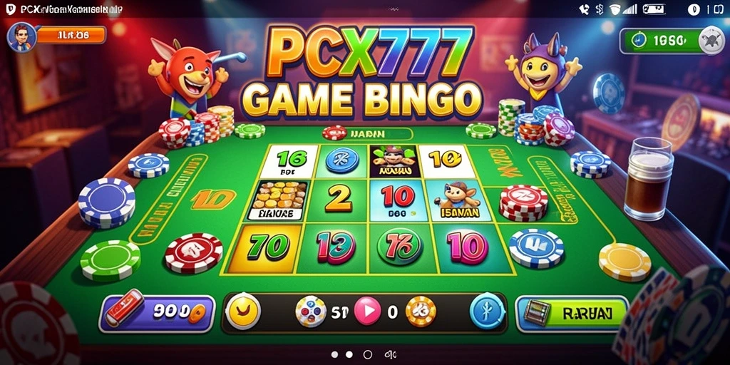 Tampilan gameplay menarik dalam PCX777 bermain Bingo.