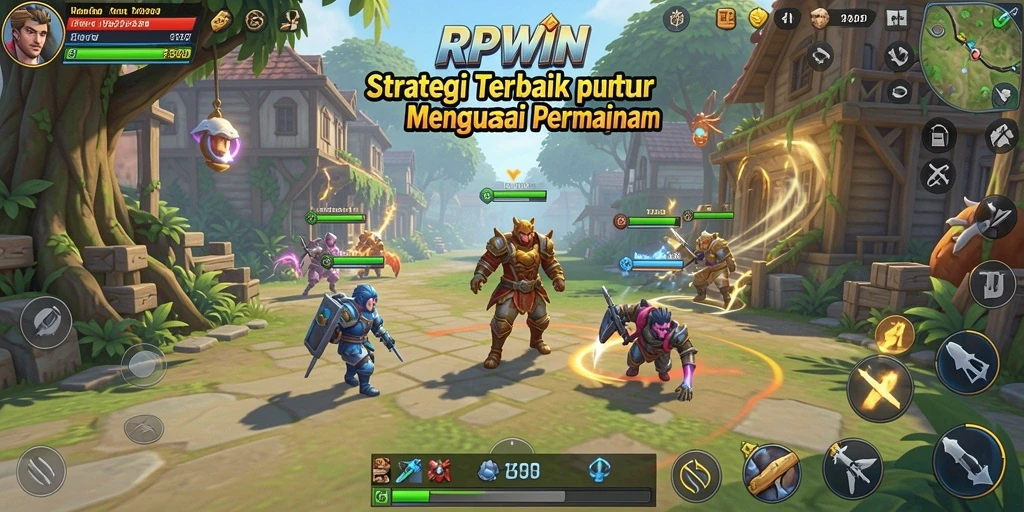 Screenshot yang menunjukkan gameplay seru dalam RPWIN.