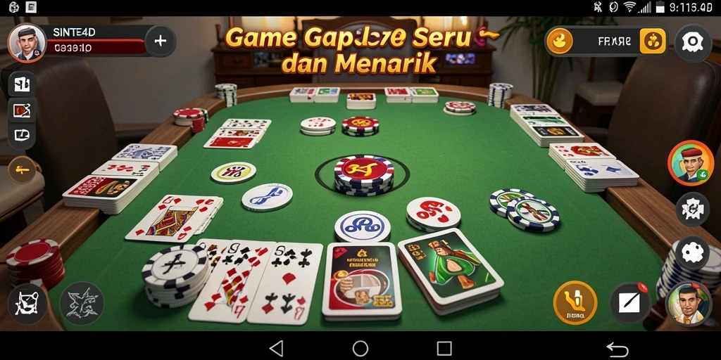 Tampilan menarik saat bermain Gaple di SINTE4D.