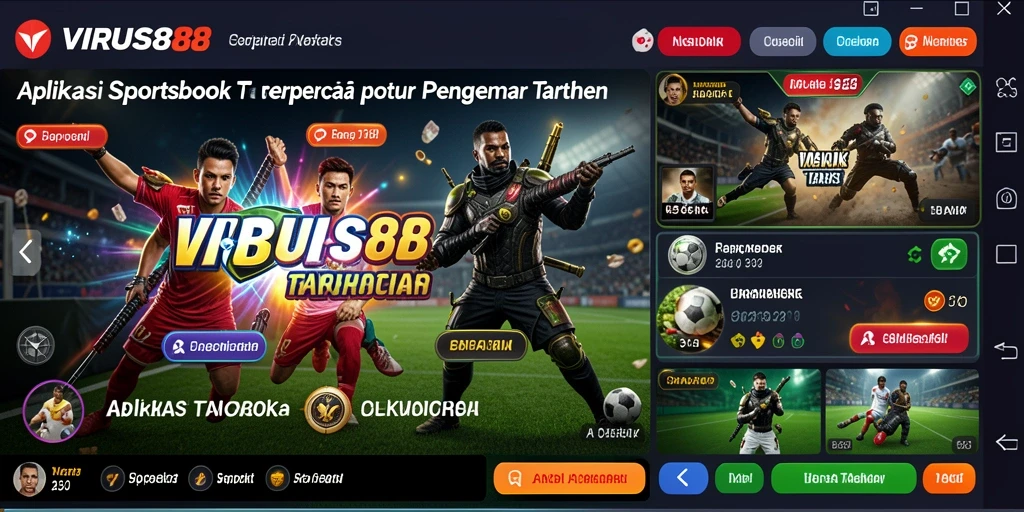 Screenshot utama <strong>VIRUS88</strong> menampilkan antarmuka taruhan yang intuitif.