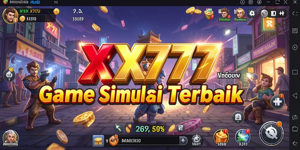 Tampilan gameplay menarik dari XXX777 dengan simulasi yang mendalam.